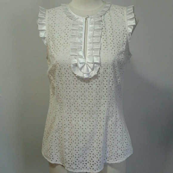 INC International Concepts Eyelet Top - Picture 5 of 6